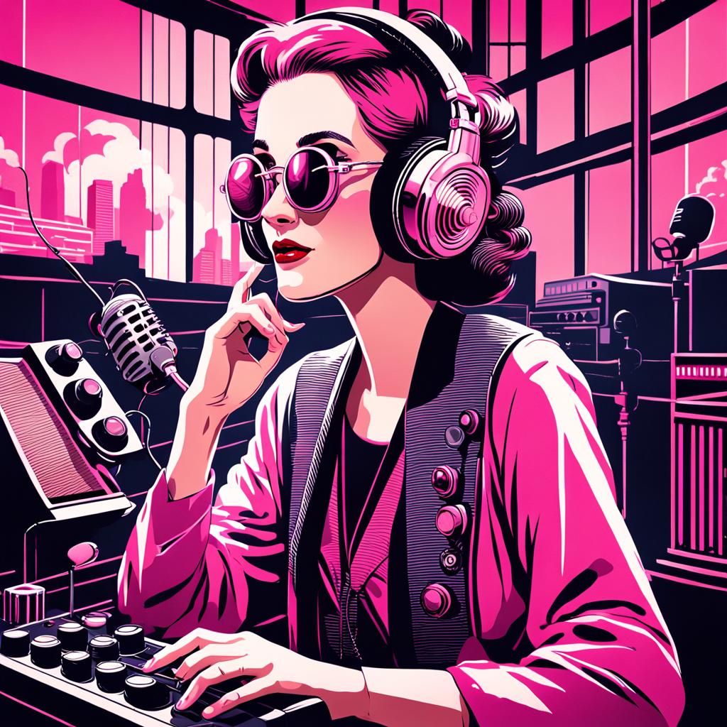 1930s Radio Station in Steampunk Style