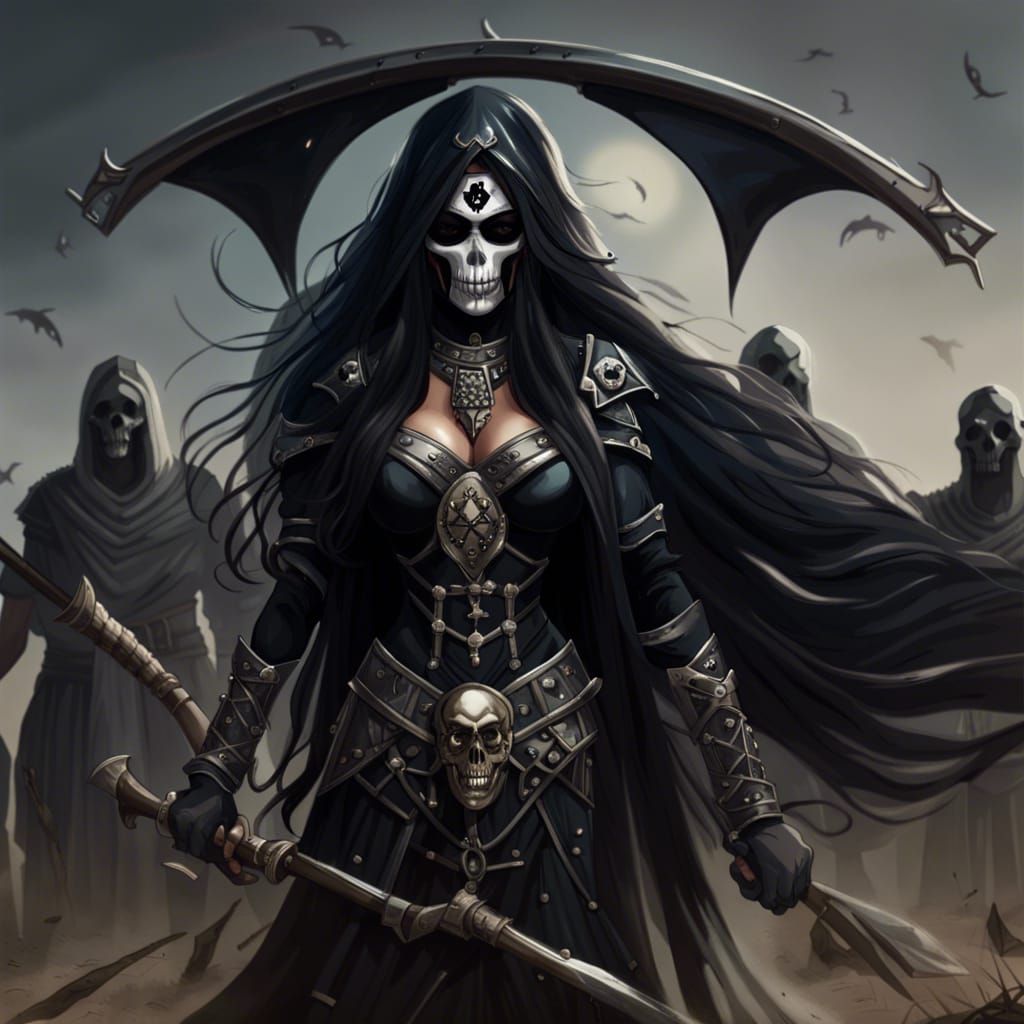 Indian Goddess of Death in Stylish Armor