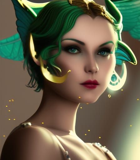 Pixie with Gold Key in Art Deco Lighting