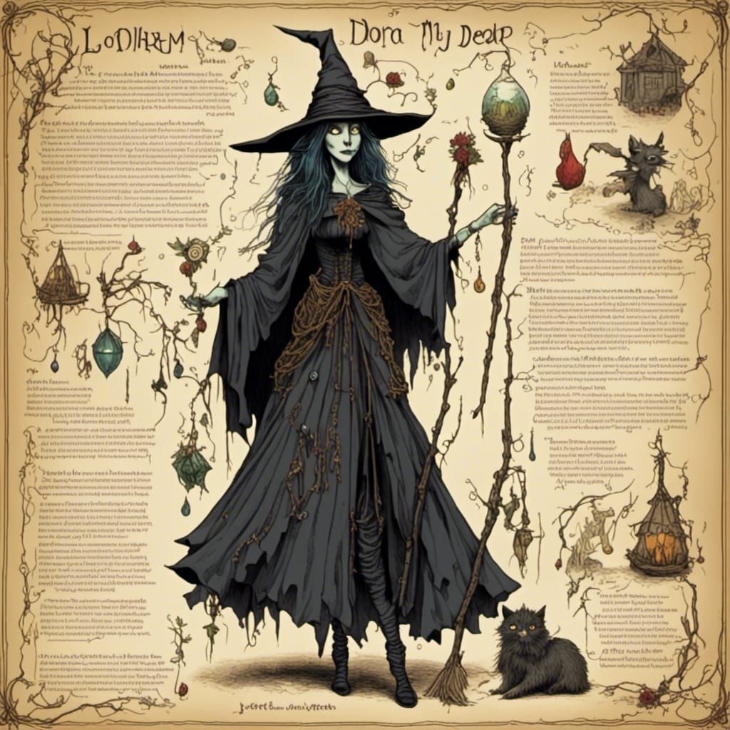 Winter Witch of the North in Storybook Style