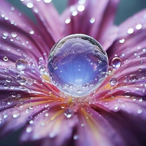 Cosmic Universe in Droplet: Holographic Astral Illustration