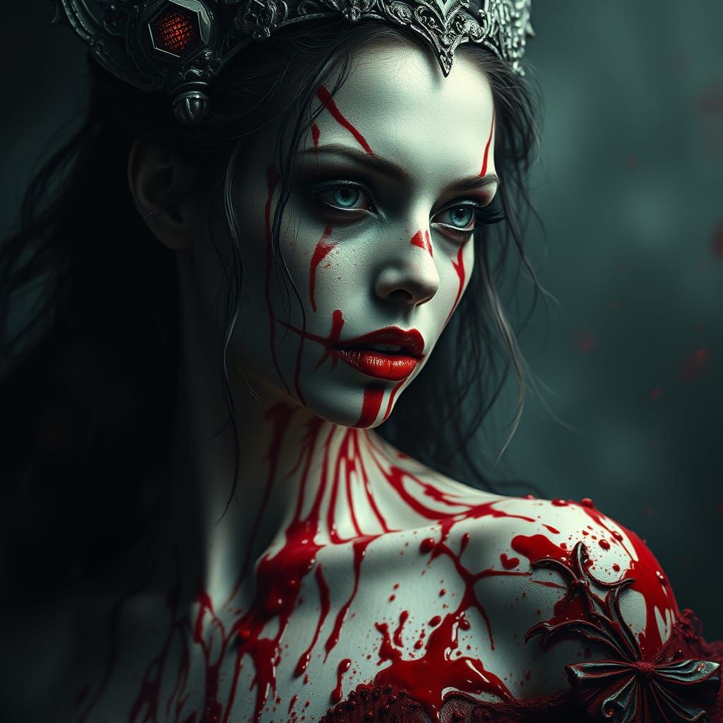 Blood Goddess in Epic Cinematic Splendor