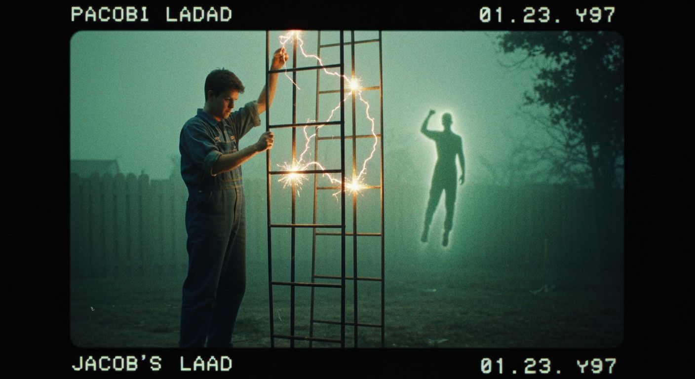 1990s Glitched VHS: Backyard Experiment with Jacob's Ladder