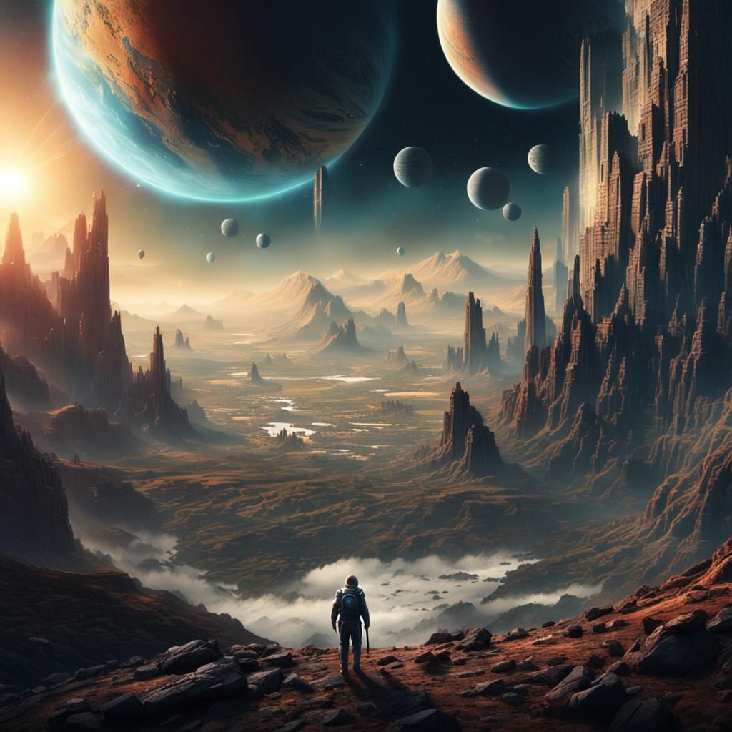 Epic New Planet: Digital Matte Painting