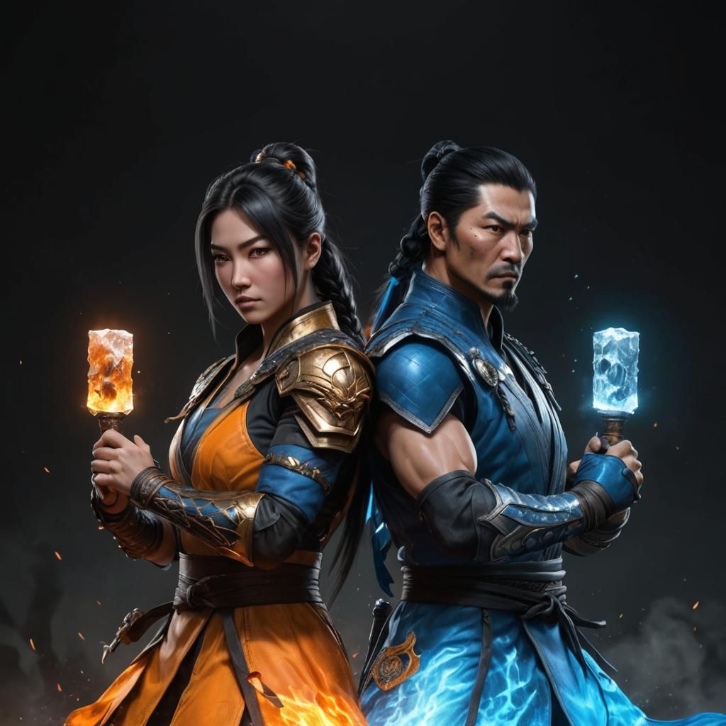 Sub-Zero and Scorpion: Mortal Kombat Concept Art