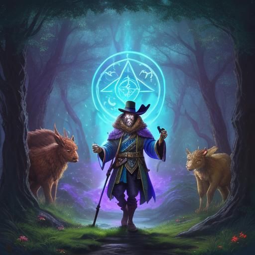 Hobgoblin High Mage in Mystical Forest
