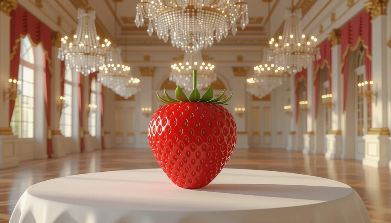 Giant Strawberry in Grand Ballroom