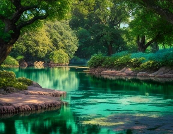 Ethereal Tropical Oasis