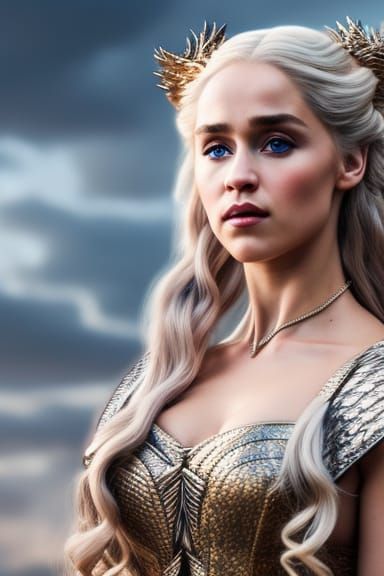 Daenerys Targaryen: Fierce Beauty in Flowerpunk Style