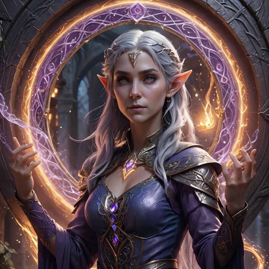 An elven time wizard.