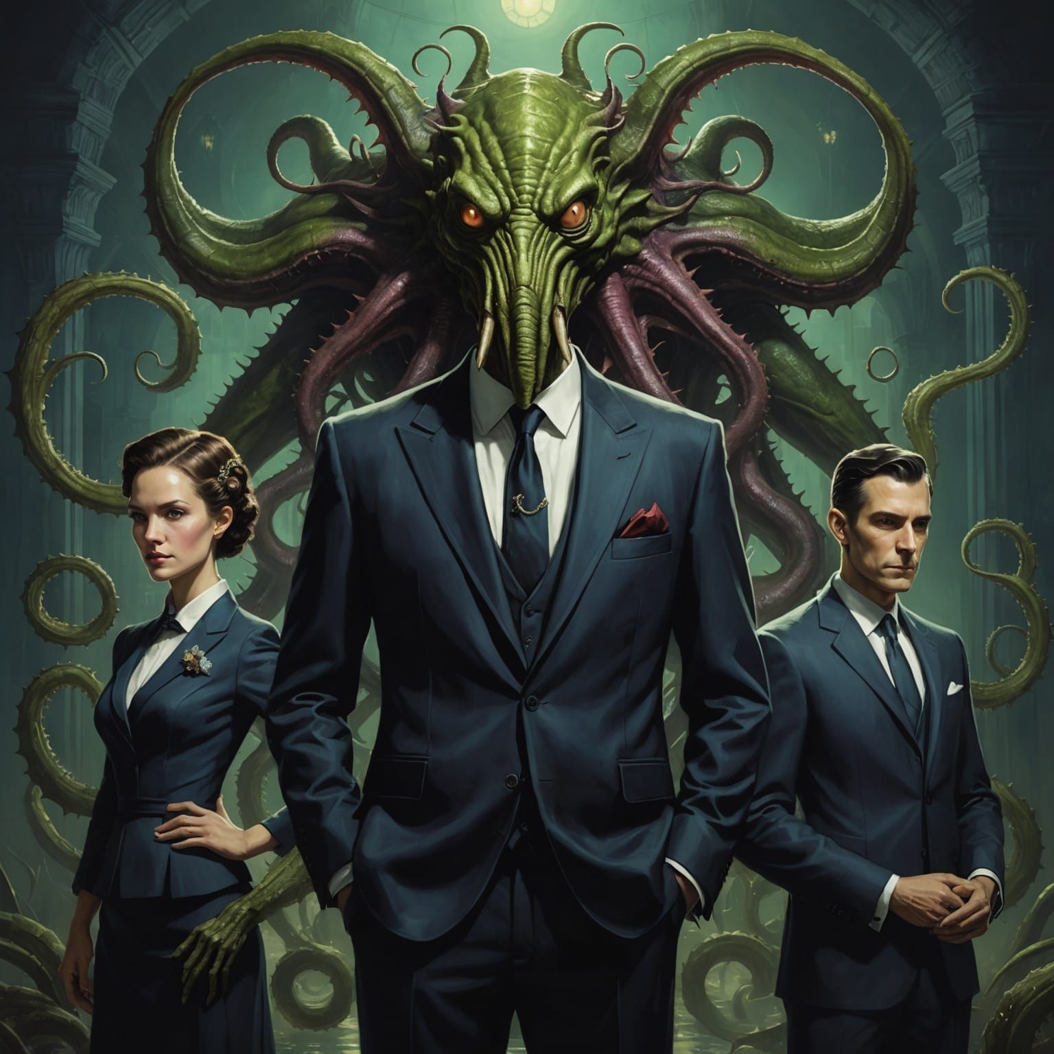 Lovecraftian Monster in Formal Wear