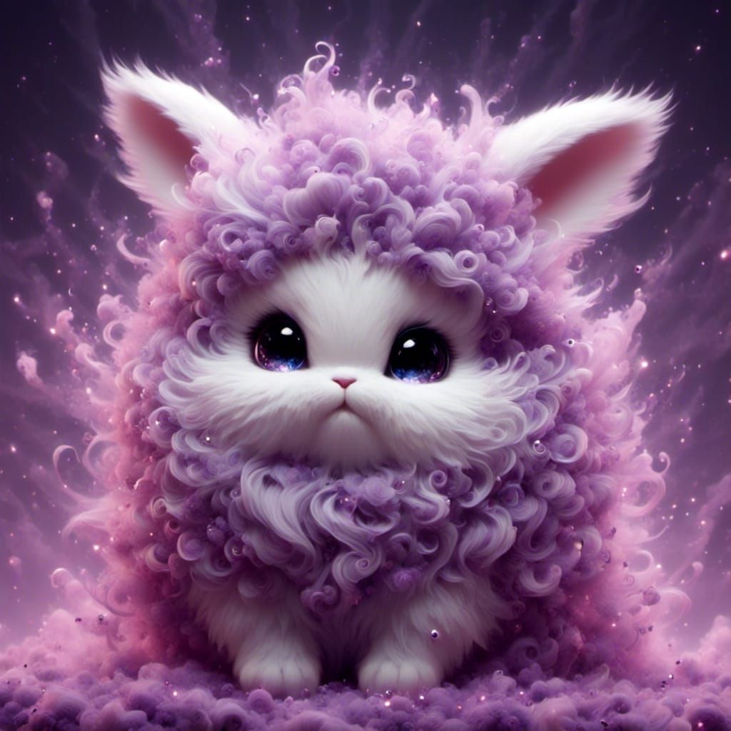 Adorable Fluffy Chibi Bunny