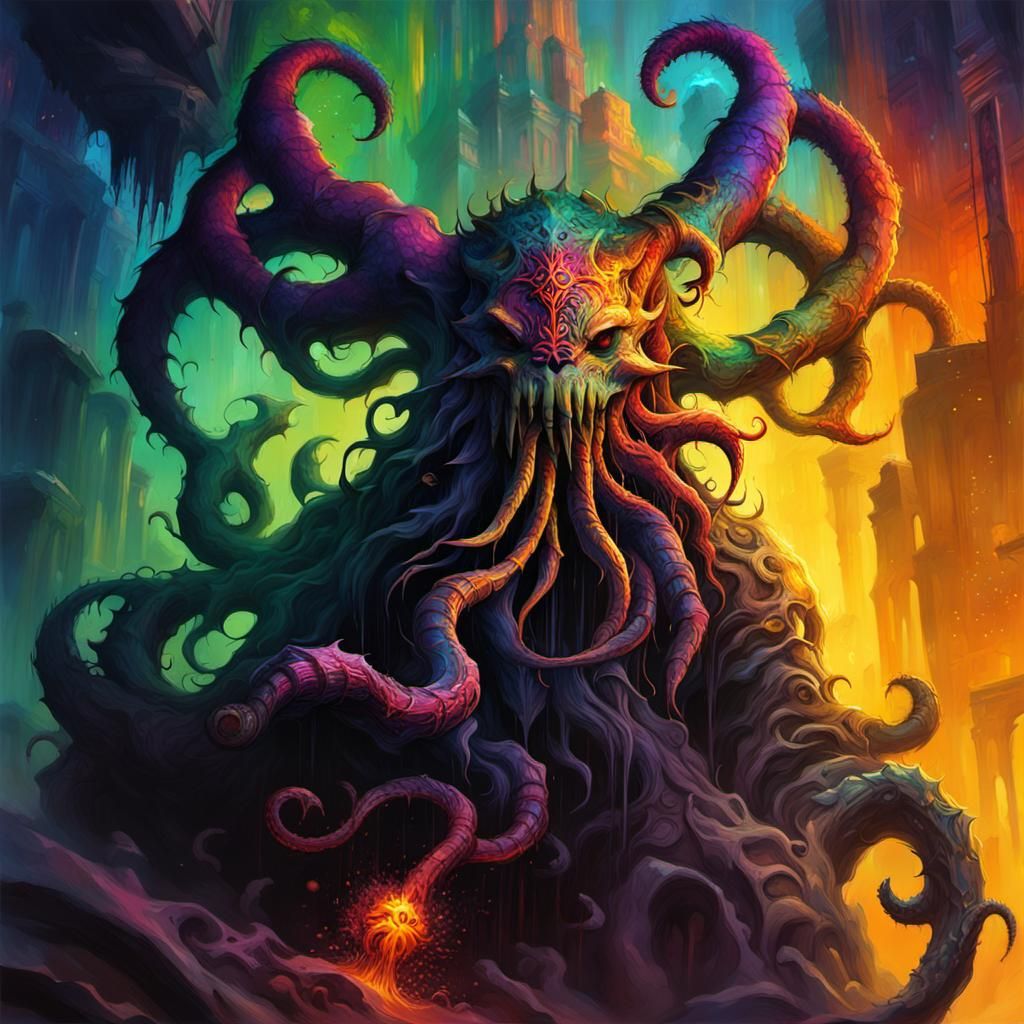 Azathoth in Graffiti Art Style
