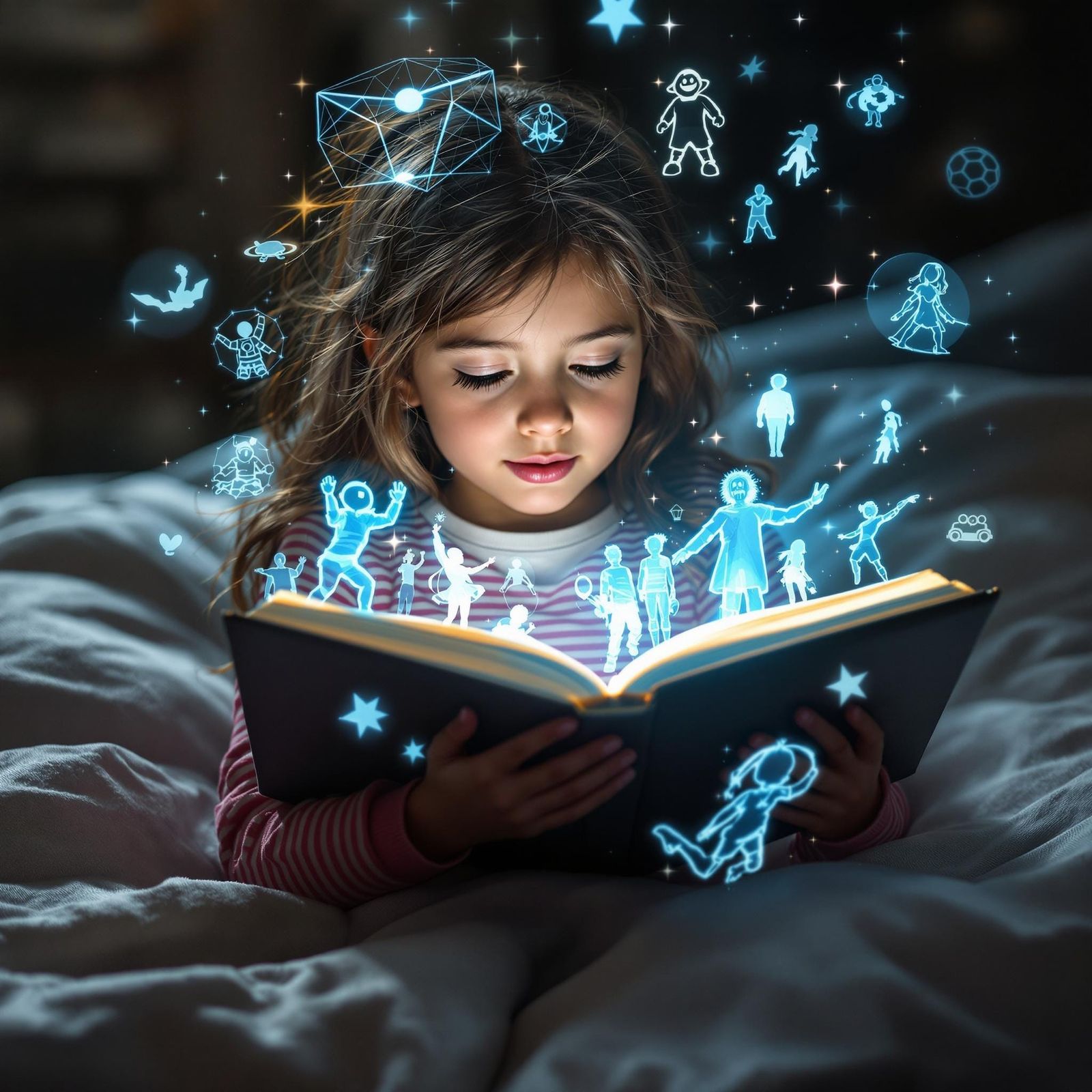 Holographic Storybook Comes to Life for Young Girl