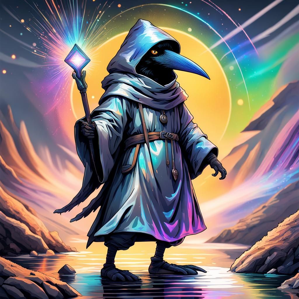 Kenku in Thermal Suit as Astral Illustration