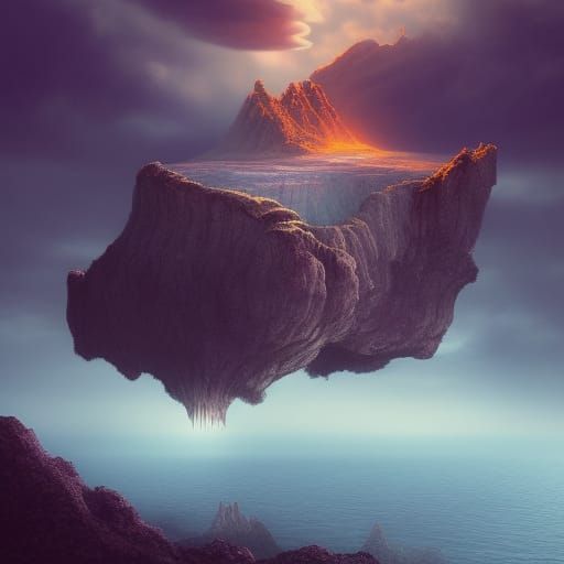 Fantastical Matte Painting of Lost Love in Deep Color