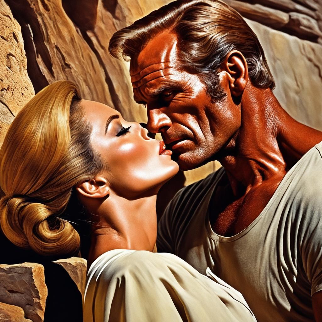 Charlton Heston. Epic Movie Cover.