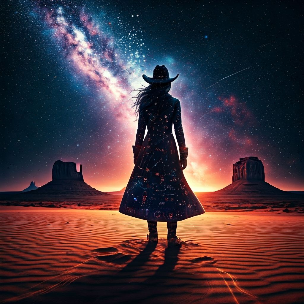 Cosmic Cowgirl on Shattered Mesa