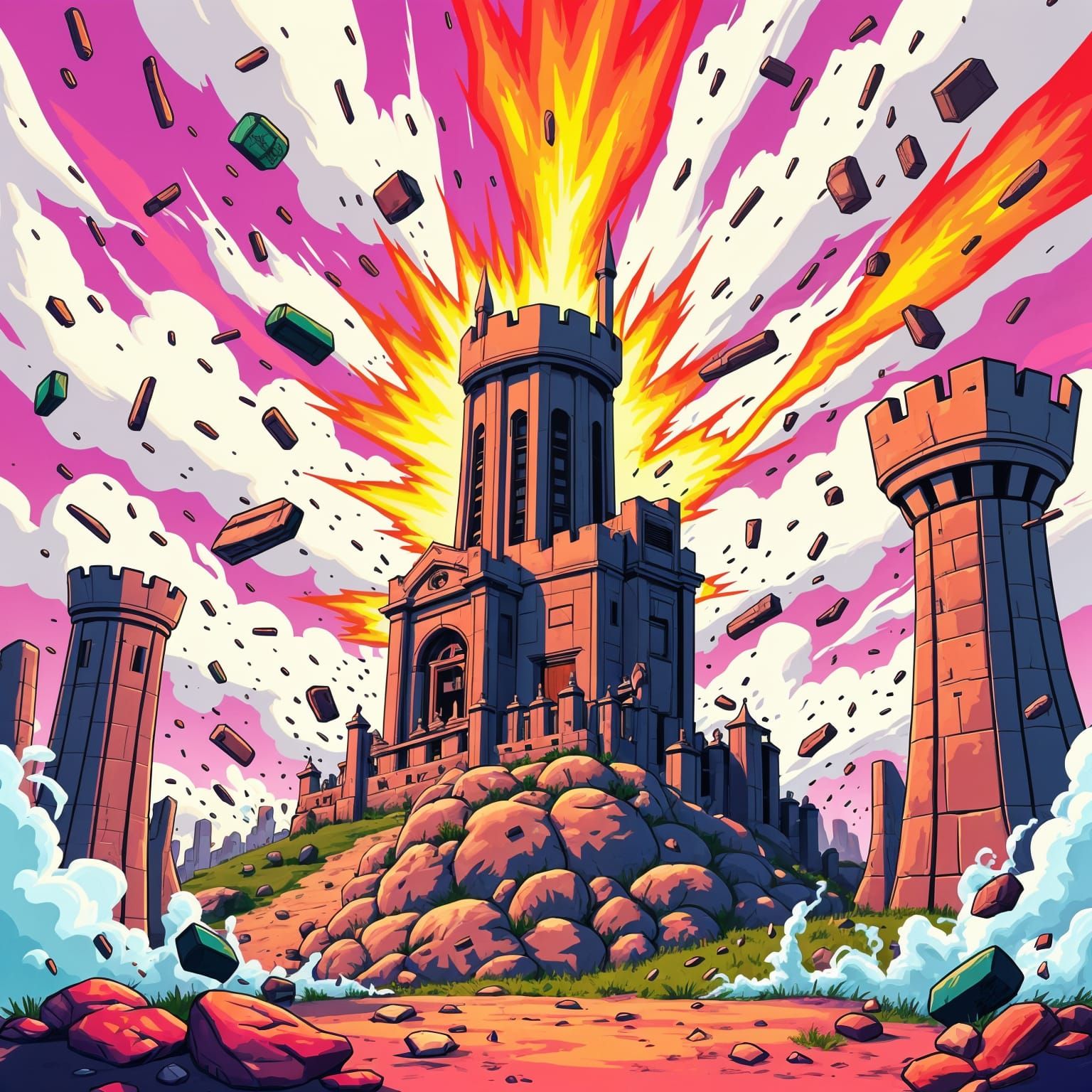 Xylographical Pop Art Bastions