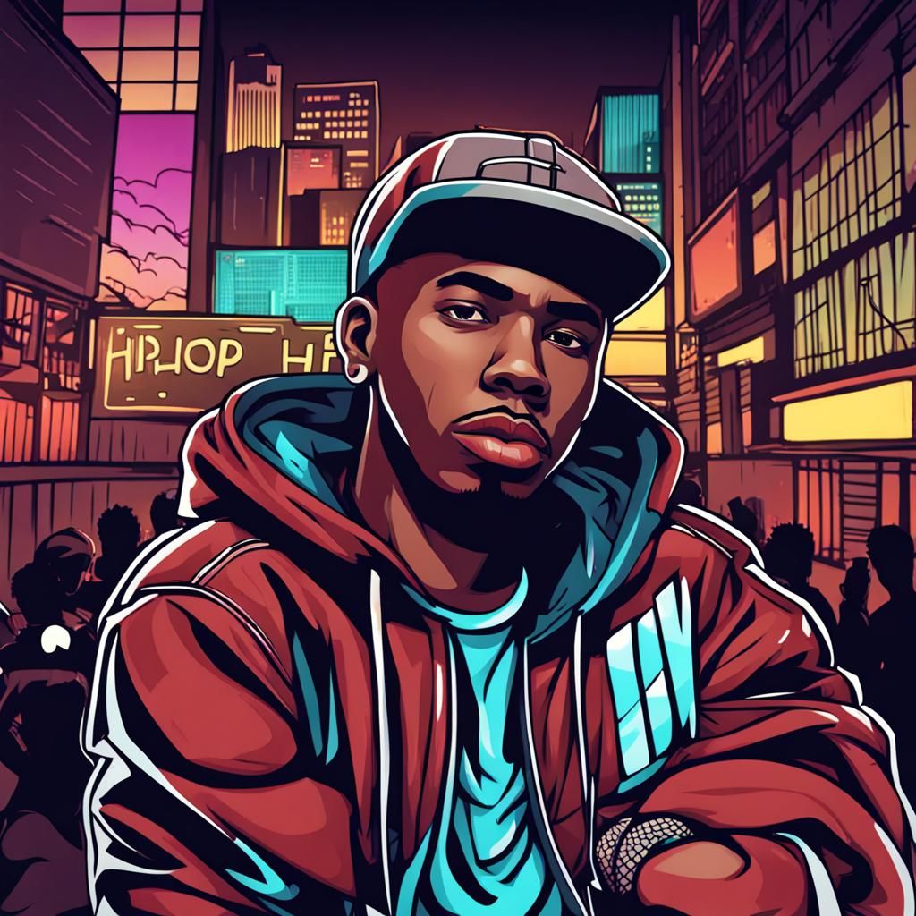 Hip Hop Night Background for OBS