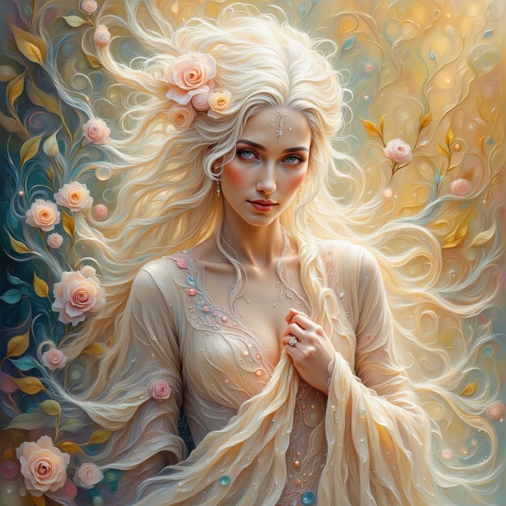 Whimsical Elf with Futuristic Hairstyle