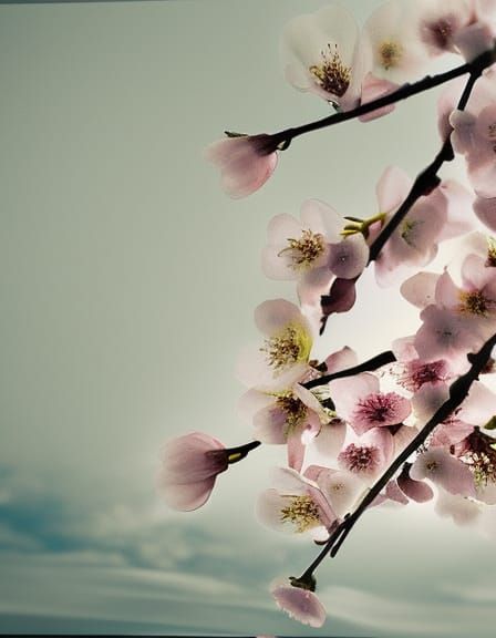 Cherry Blossoms Entrapping a Stargazing Platform