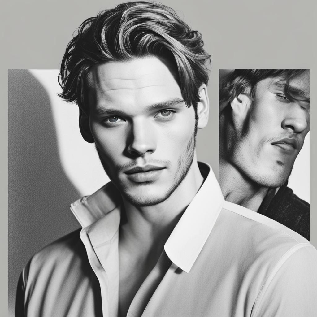 Dominic Sherwood Portrait Generated by AI