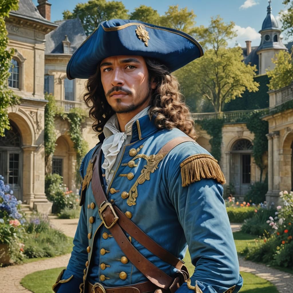D'Artagnan Portrait in Hyperrealistic Style