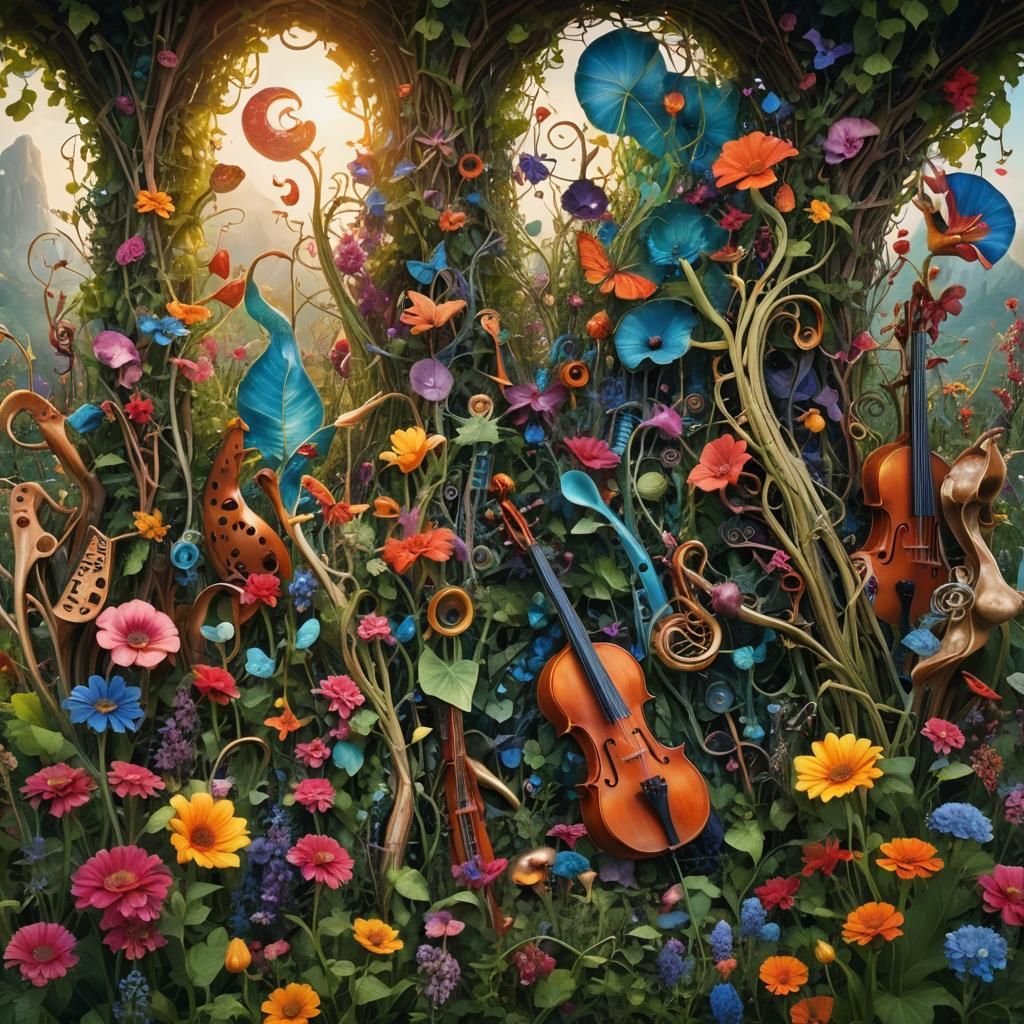 Surreal Instruments Bursting into Life