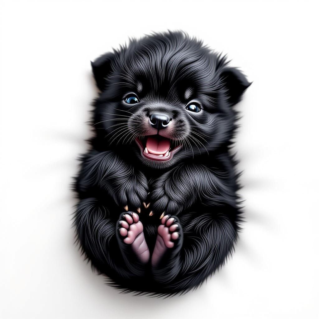 A black Mangusta baby