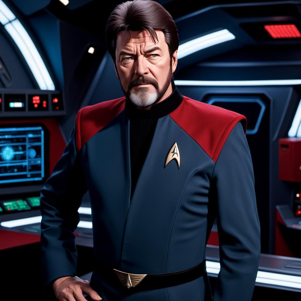 William Riker Portrait on the USS Enterprise