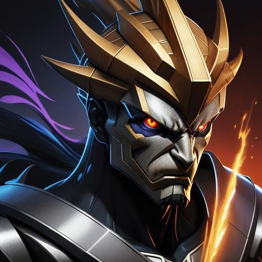 Draconian Pokémon Portrait in Comic Book Style