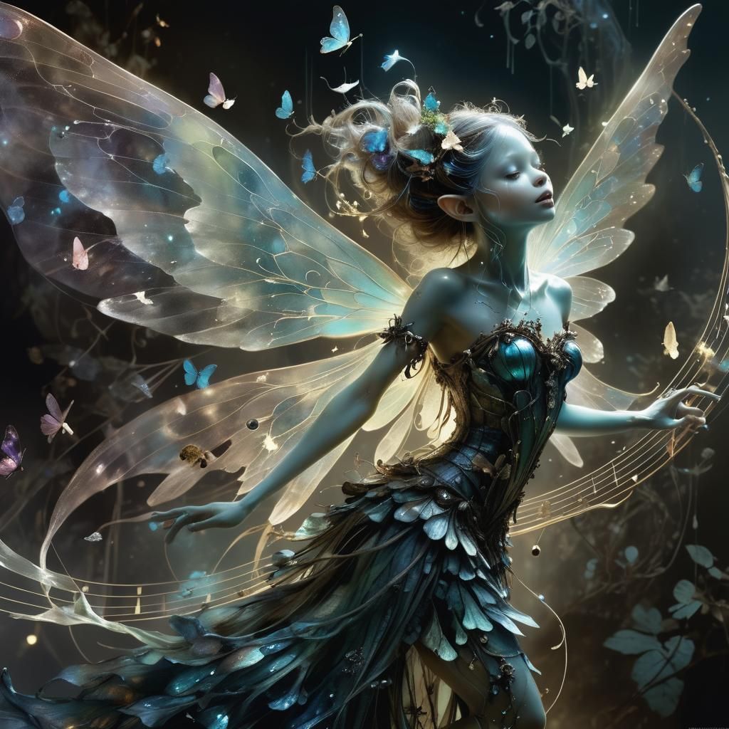 Bioluminescent Fairy Sings a Magical Song