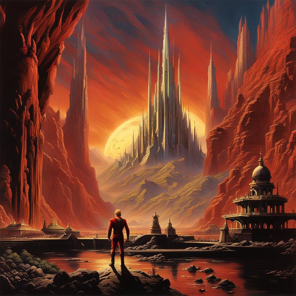 Epic Flash Gordon Digital Matte Painting