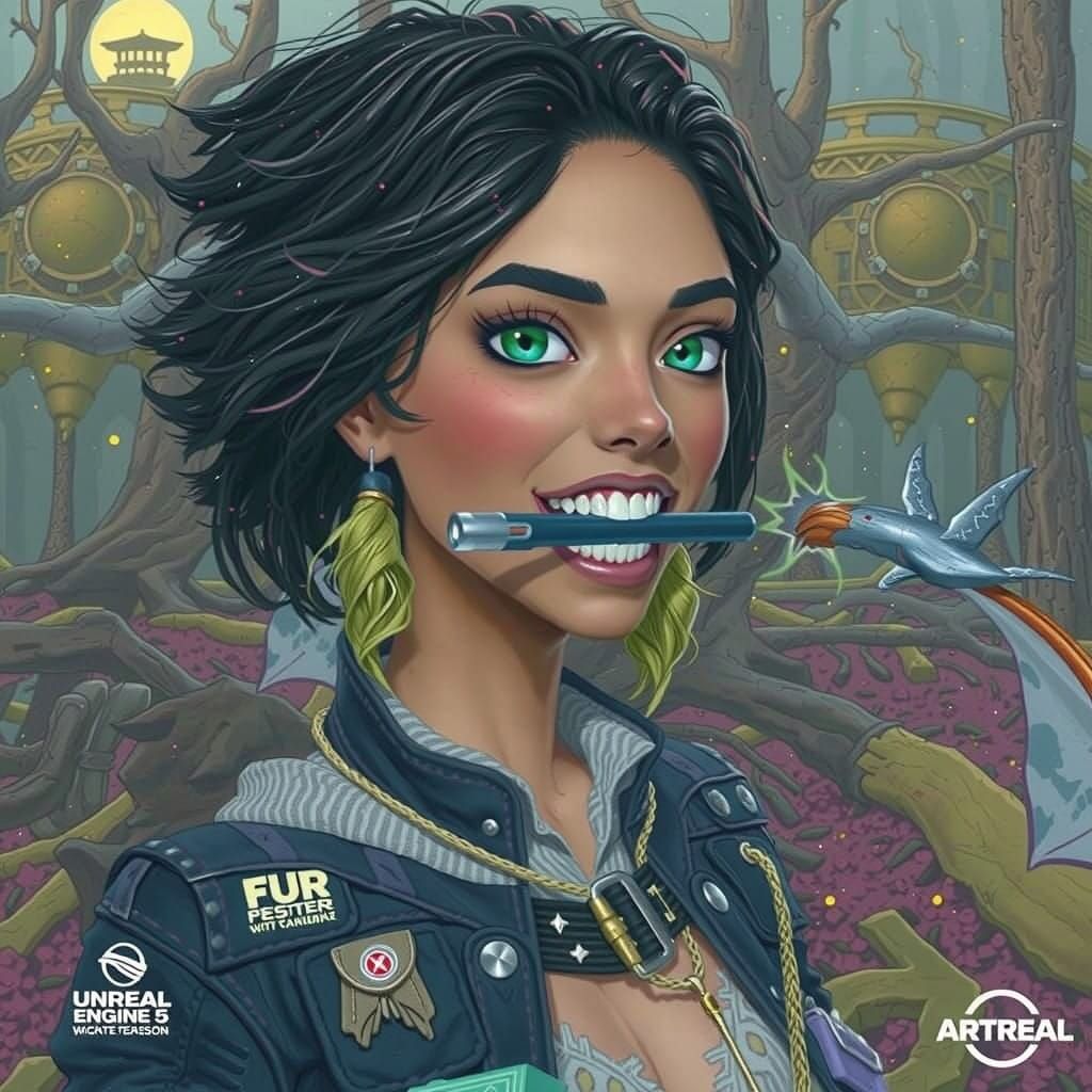 Young Adventurer Communicates in Ancient Forest