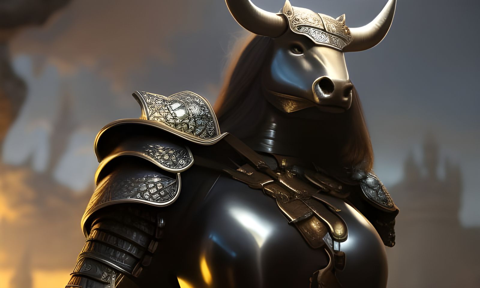 Female Minotaur Paladine