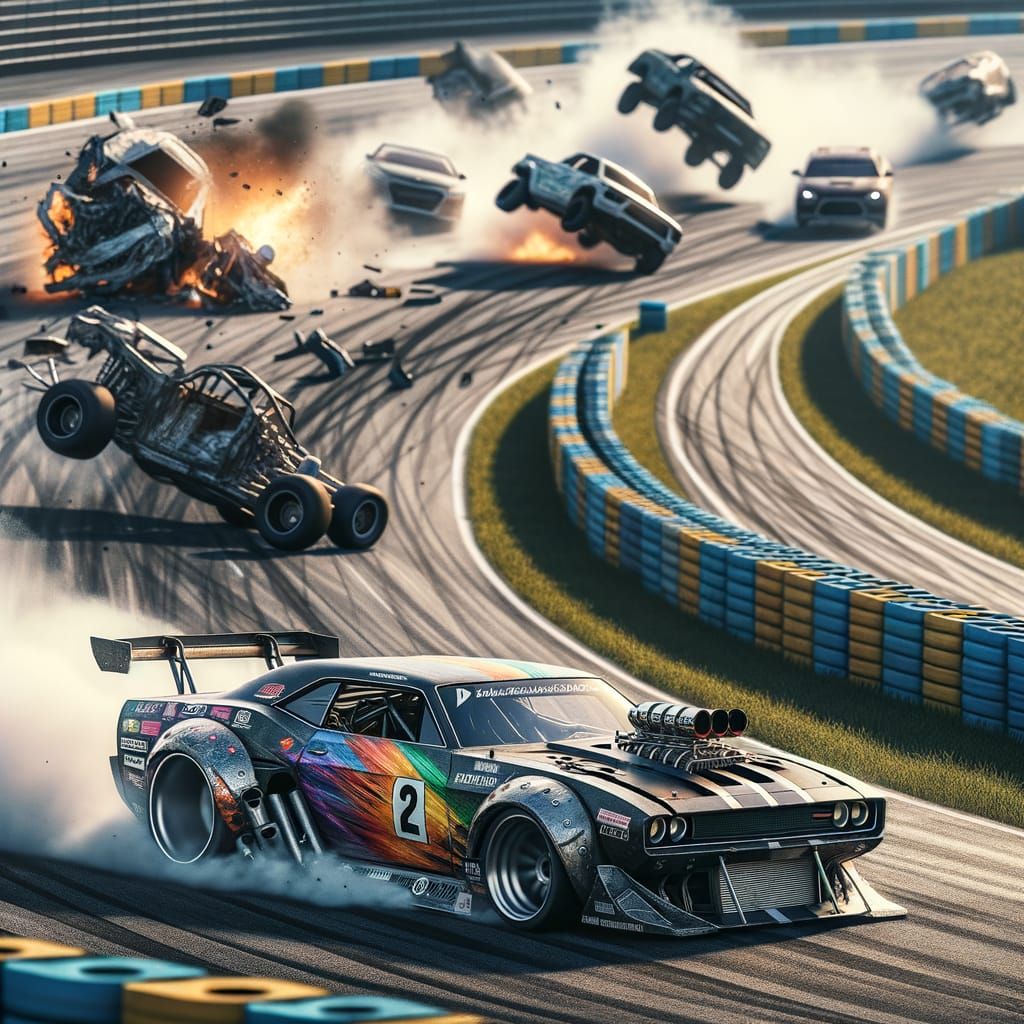 Stunt Driver Races Past Devastating Crash Scene