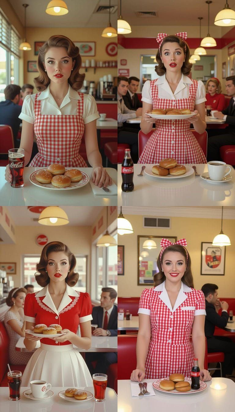 Melting 70s Diner in Hyperrealistic Photorealistic Style