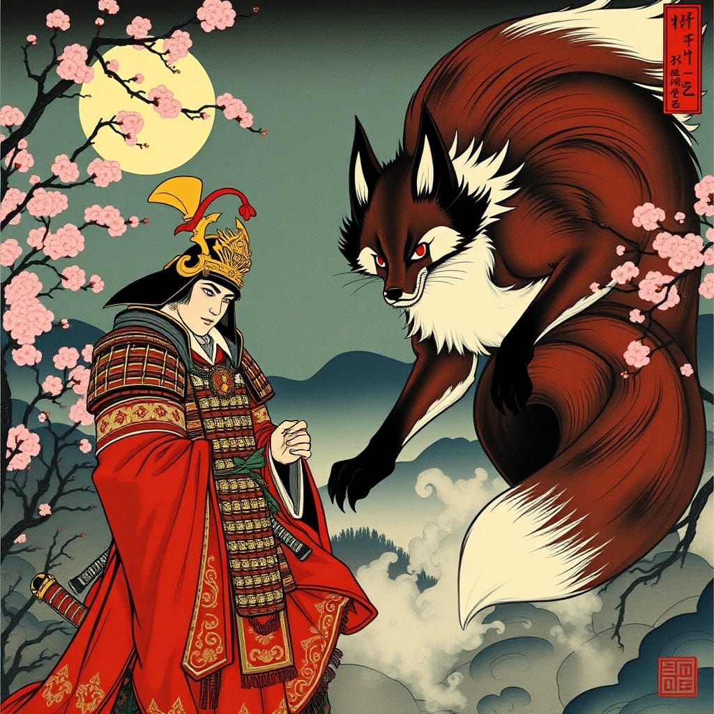 The myth of kitsune the nine-tailed fox spirit  scaring Prin...