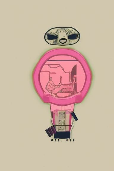 Mutant Meerkat in Cyberpunk Landfill of the Future