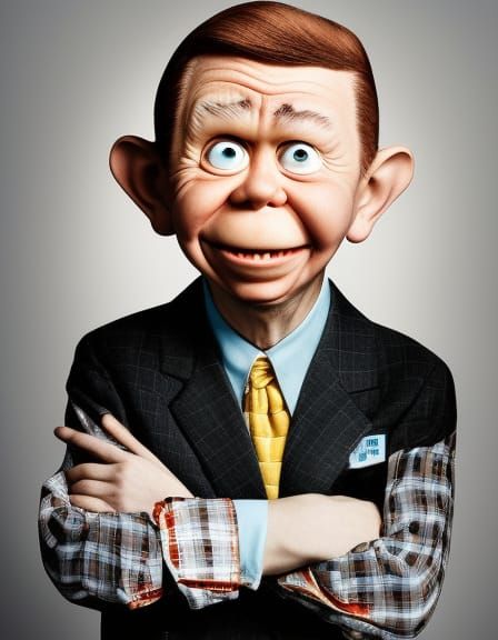 Alfred E. Neuman Portrait in Studio Lighting