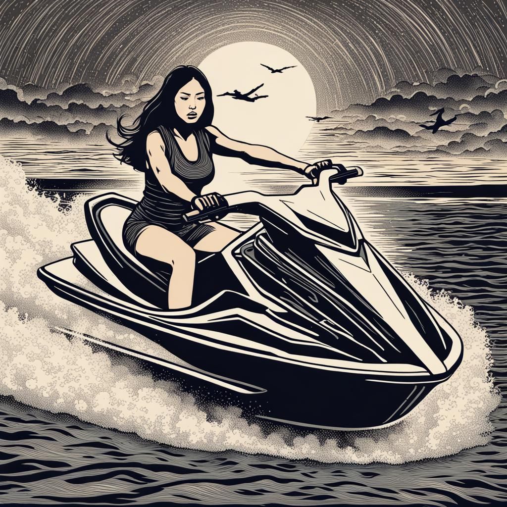 jet skiing