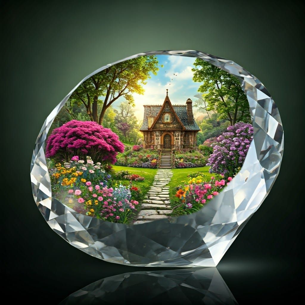 Crystal Fairy-Tale House and Garden