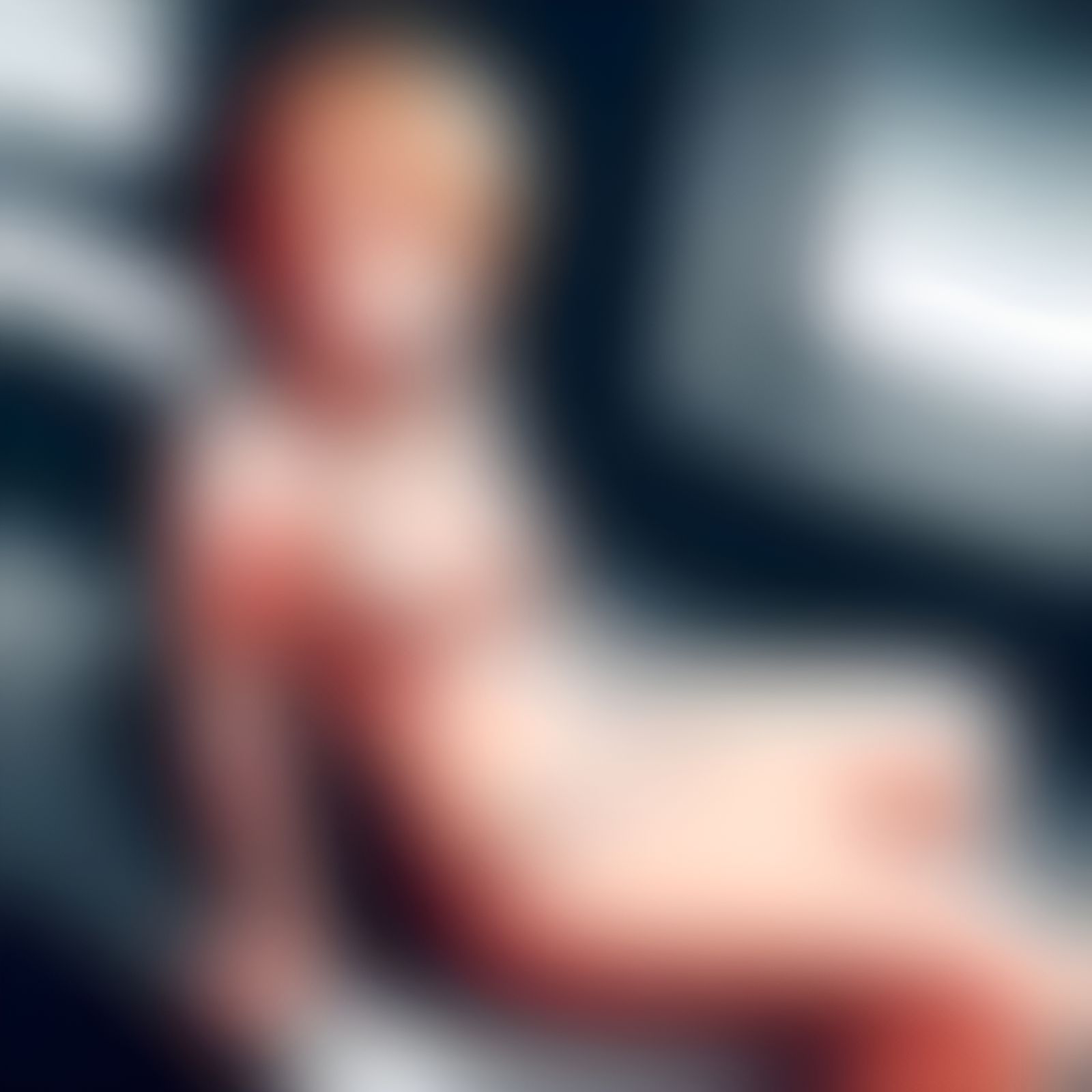 Anime Girl in Latex Bikini: Manga Style Art