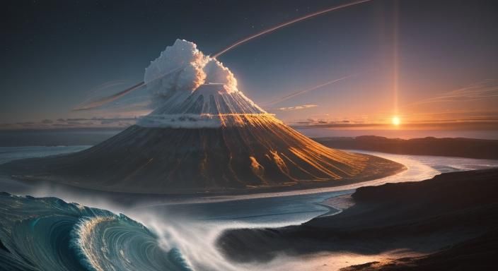 Volcanic Island: False Color Astrophotography in 8K