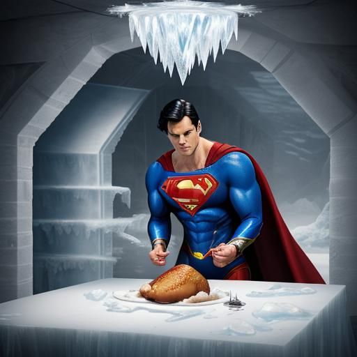 Superman's Thanksgiving in the Fortress of Ice