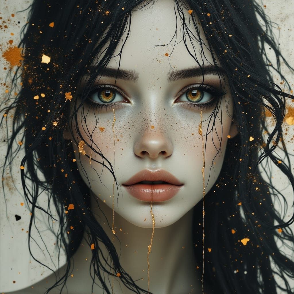 Divine Portrait in Vibrant Oil Style