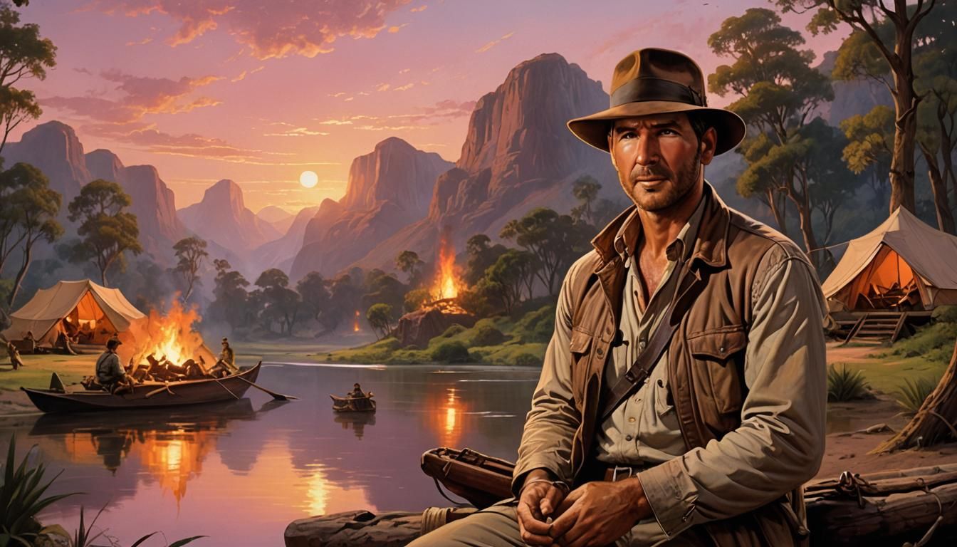Indiana Jones Campsite at Sunset