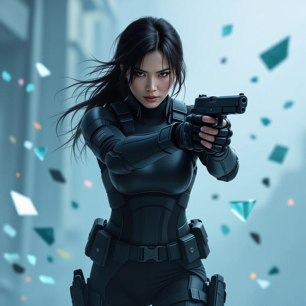 Asian Assassin in Shattered Glass: Cinematic Realism