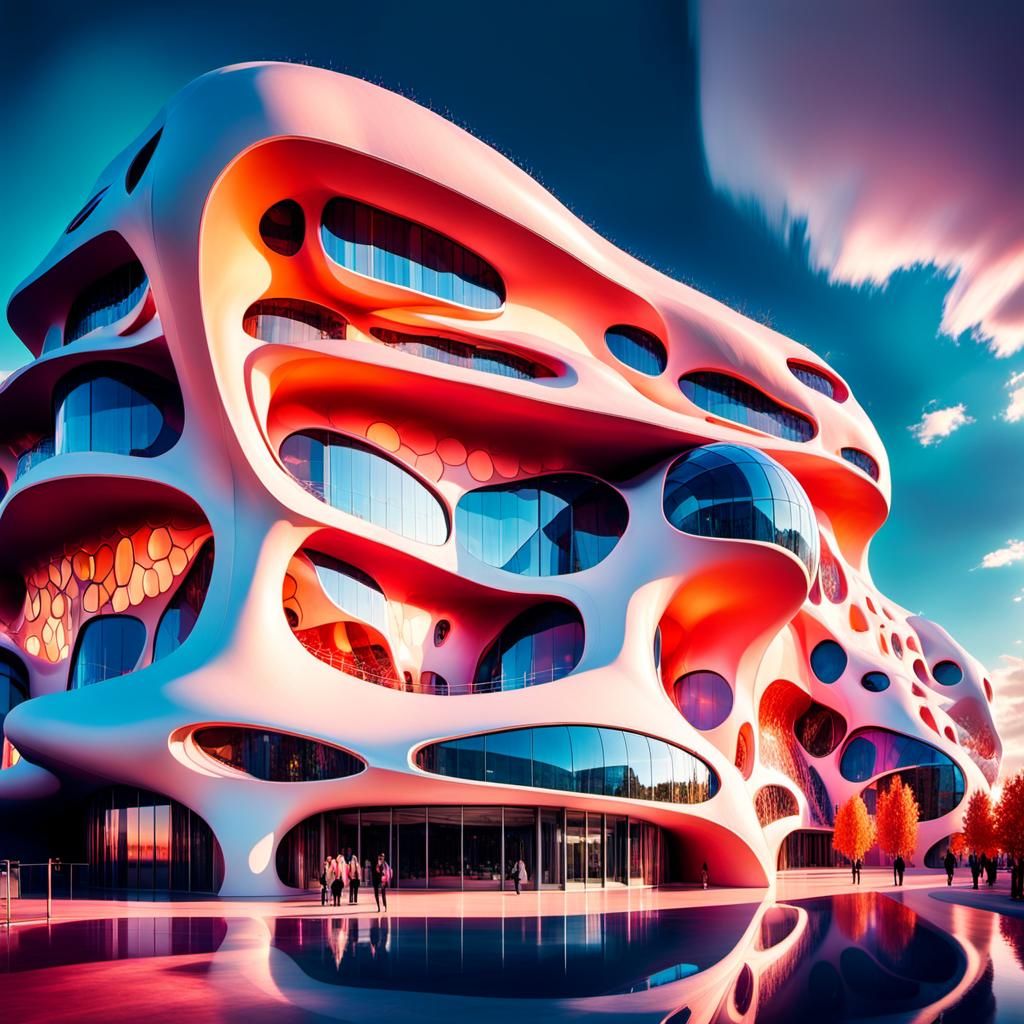 Surreal Community Center Inspired by Antoni Gaudí